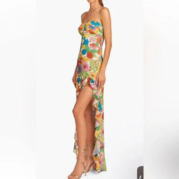 NWT ✨ Amanda Uprichard Vintage 70s Floral Maxi Dress ‘Eden’ Size Small